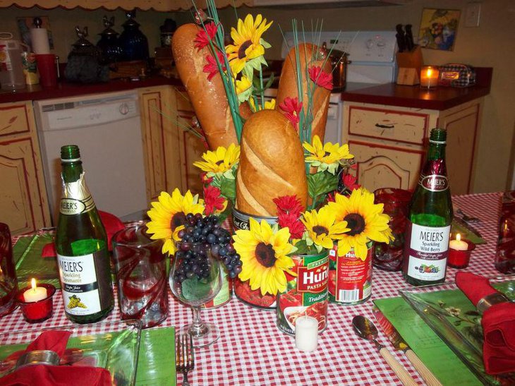 Stunning floral decor on this Italian dinner table 1