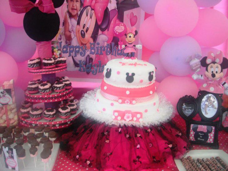 Stylish Minnie Mouse Themed Dessert Corner