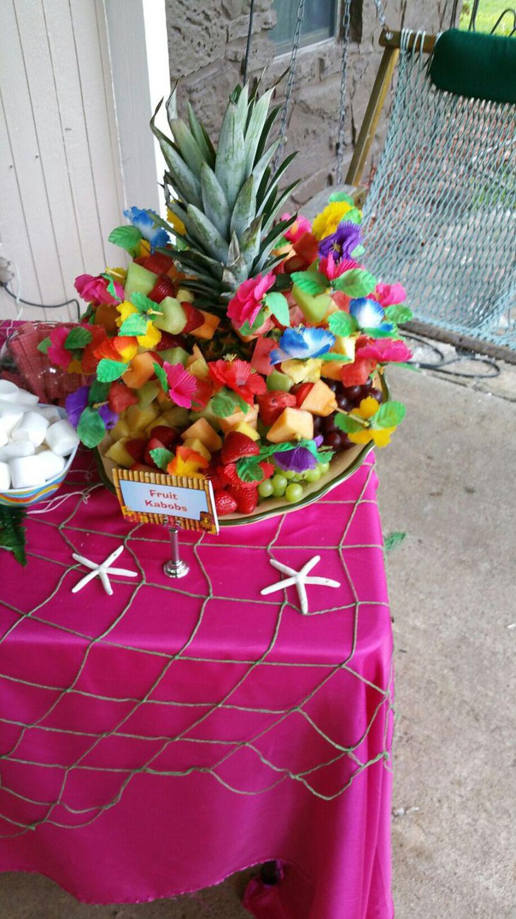 Summary fruit birthday table decor