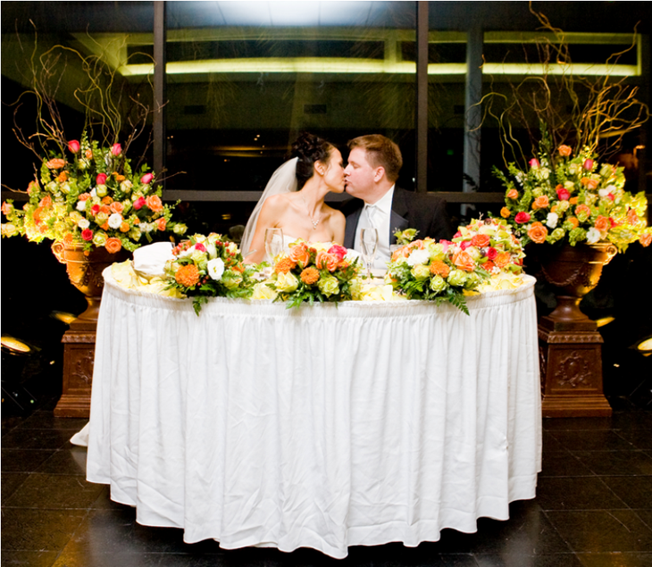 Sweetheart table decorations