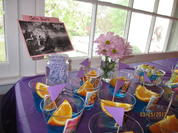 Tangled Themed Birthday Snack Corner Decor