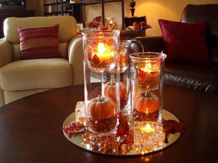 Thanksgiving Fall Candle Decorations