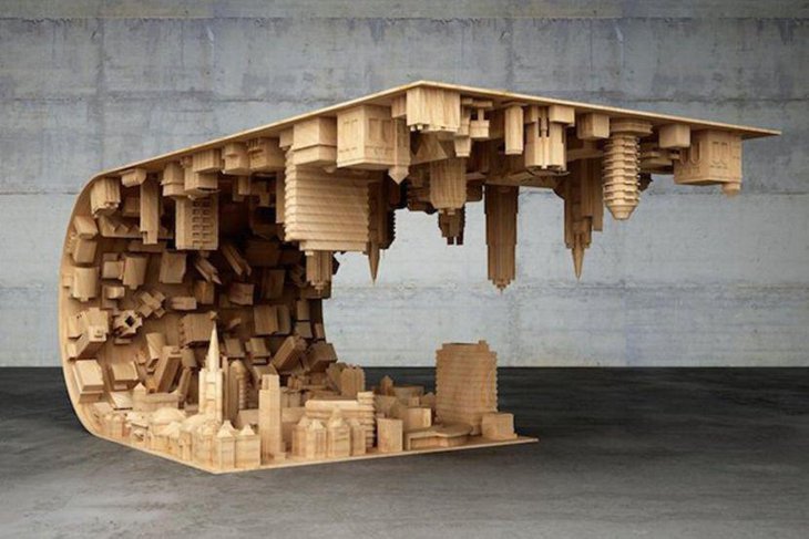 Wave City coffee table design