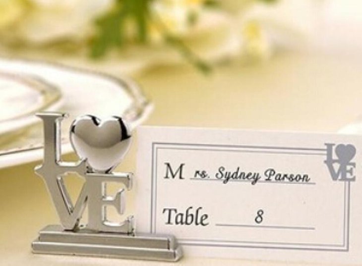 wedding table number menu clip