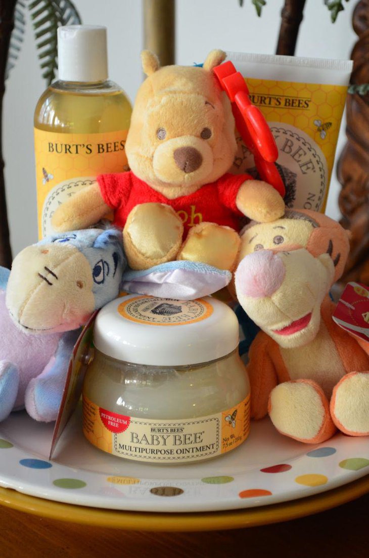 Winnie The Pooh baby shower favor oils and toys